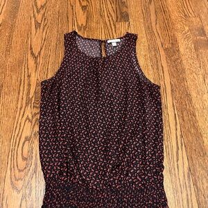 Allison Joy Black and Pink Floral Top